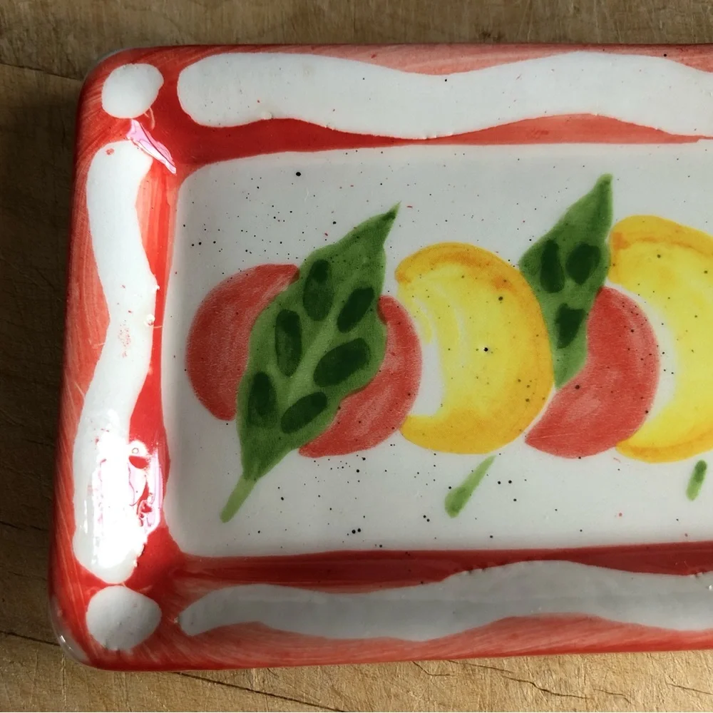 Crate & Barrel Debby Segura Vintage Small Fruit Appetizer Dessert Plate - Italy
